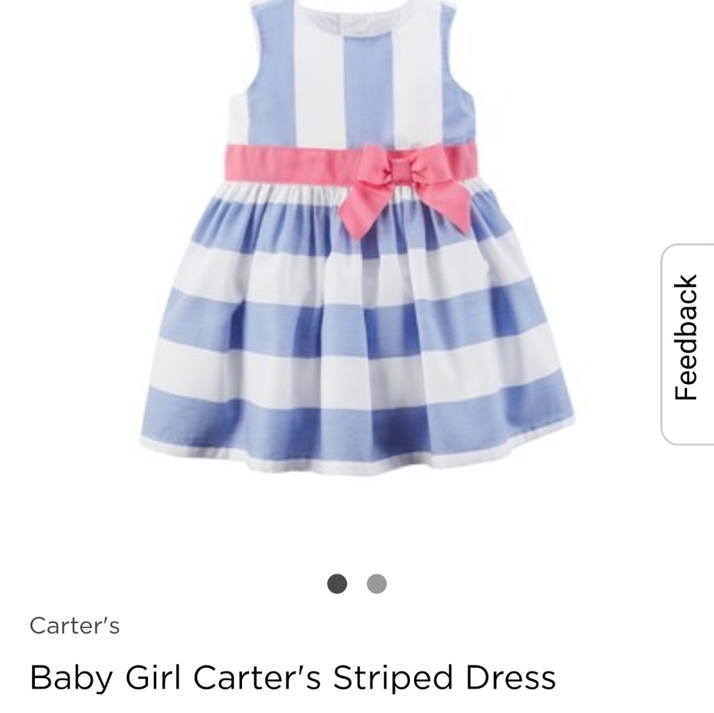 Baby Girl Carter's Striped Dress - 12 month